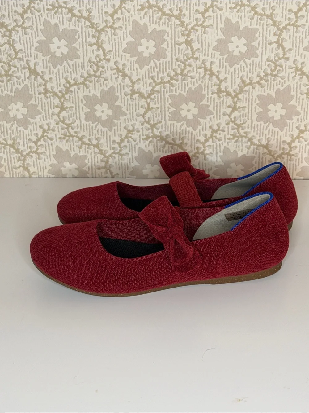 Rothy’s Kids ReVelvet™ Tux Bow Mary Jane in ReVelvet™ Ruby